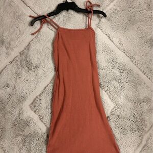 Size-small
slim fit tie dress
Knee length